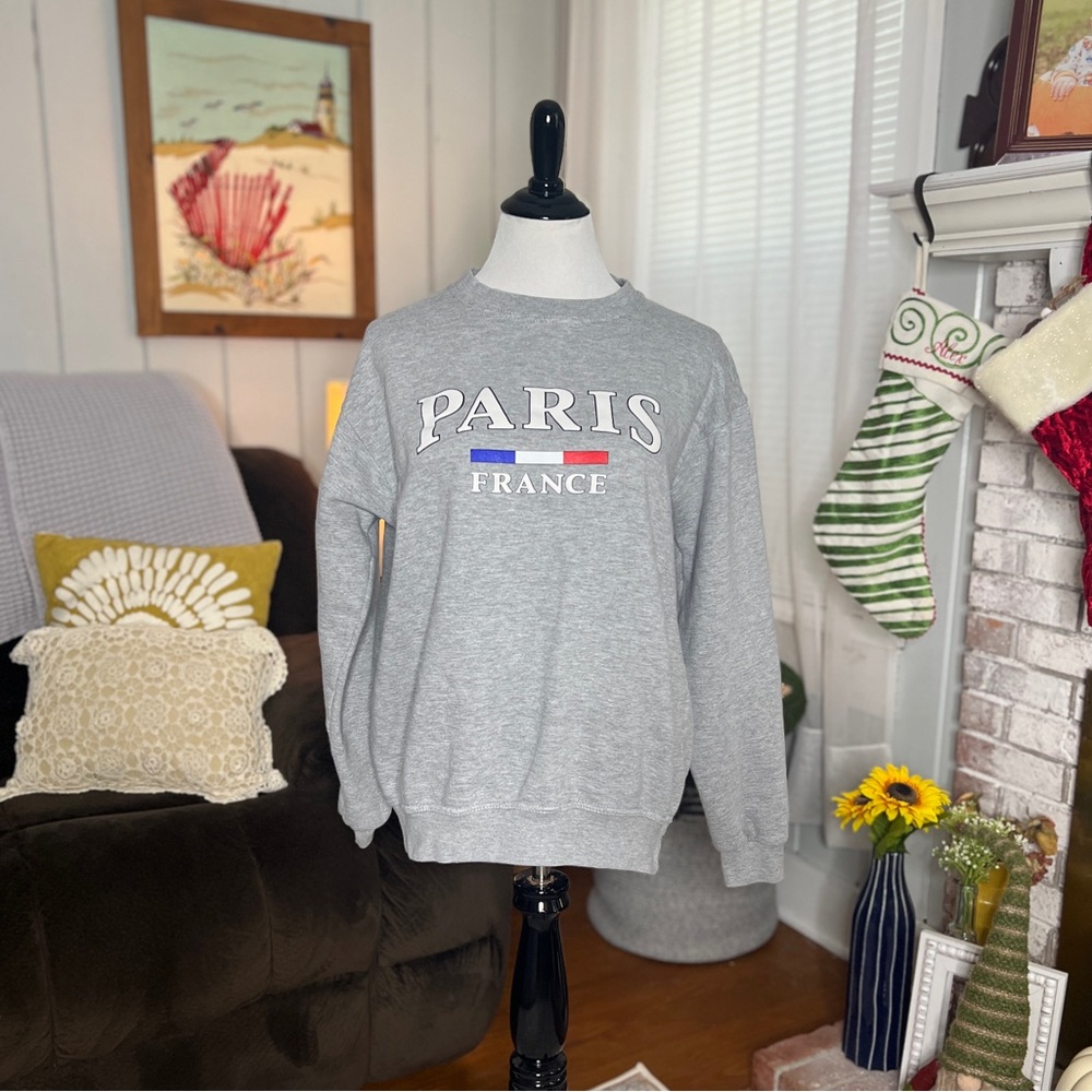 GBL Industry Paris France crewneck sweatshirt in grey